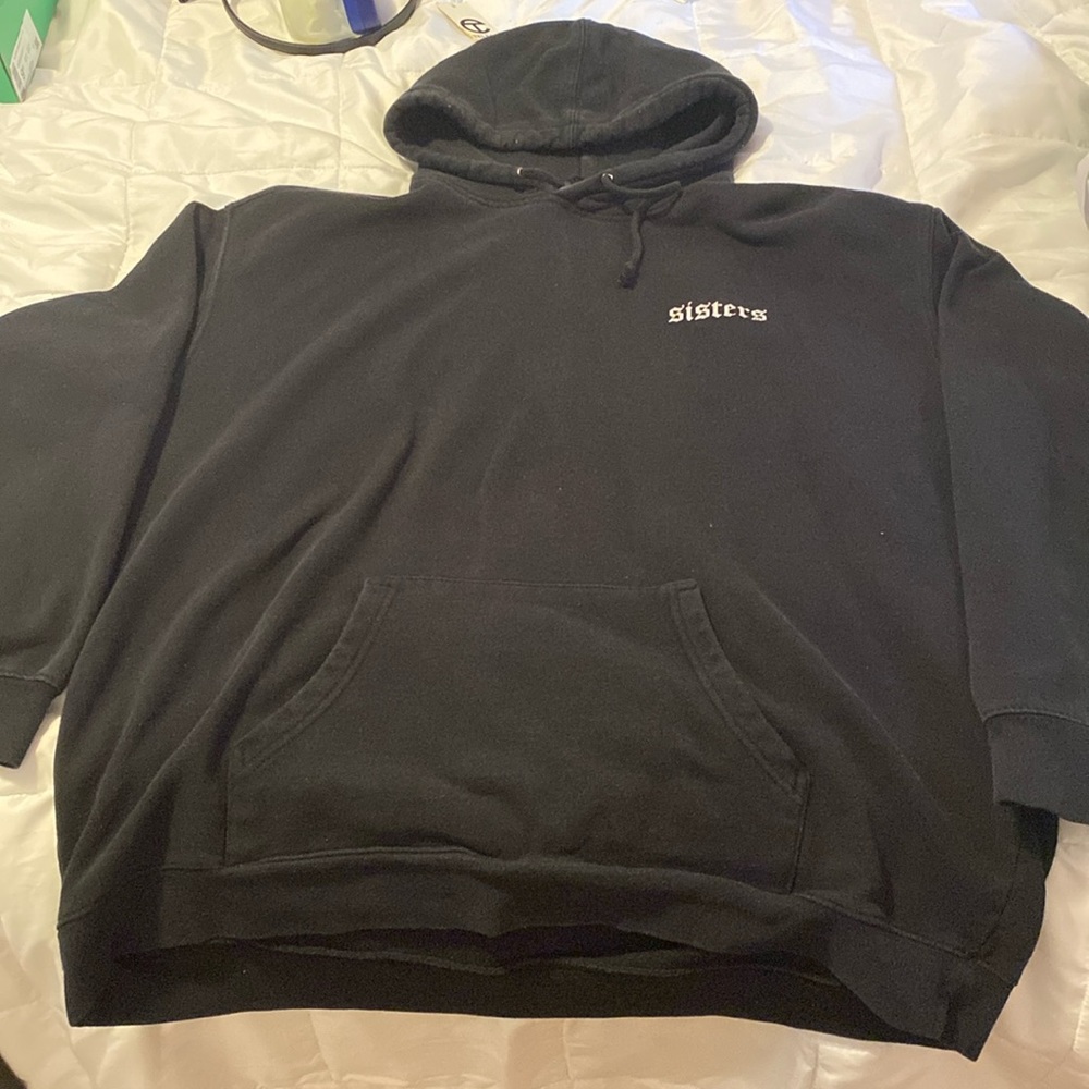 Black Sisters Hoodie With white lettering